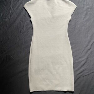 Zara Cream Fitted Mini Dress